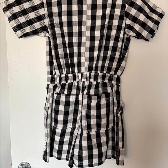Big Bud Press Romper Jumpsuit - Black Gingham - Picture 4 of 4